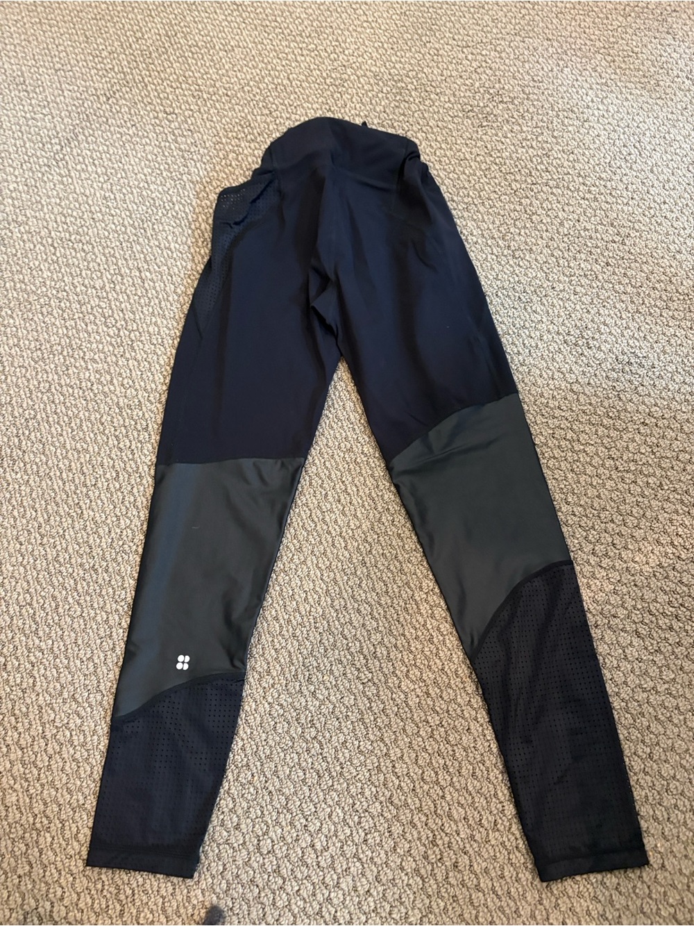 Sweaty Betty black paneled performance leggings